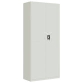 File Cabinet Light Gray 35.4x15.7x78.7 Steel